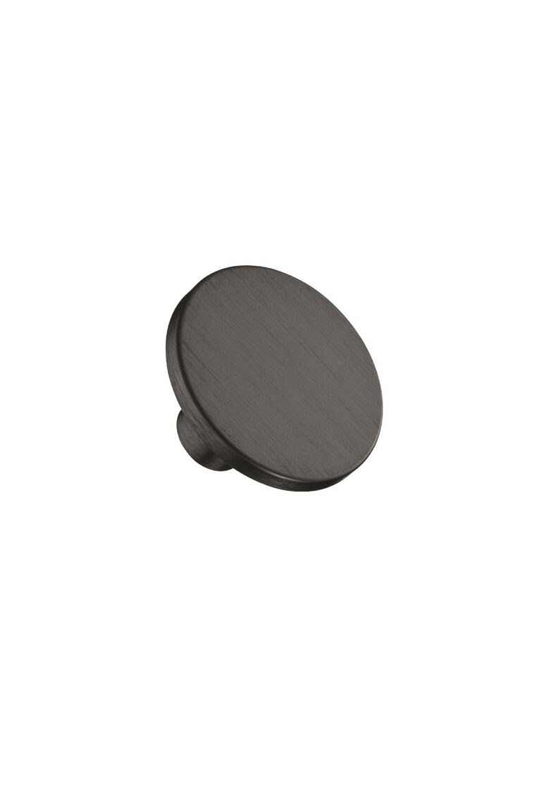 Plato Knob Brushed Anthracite Finish