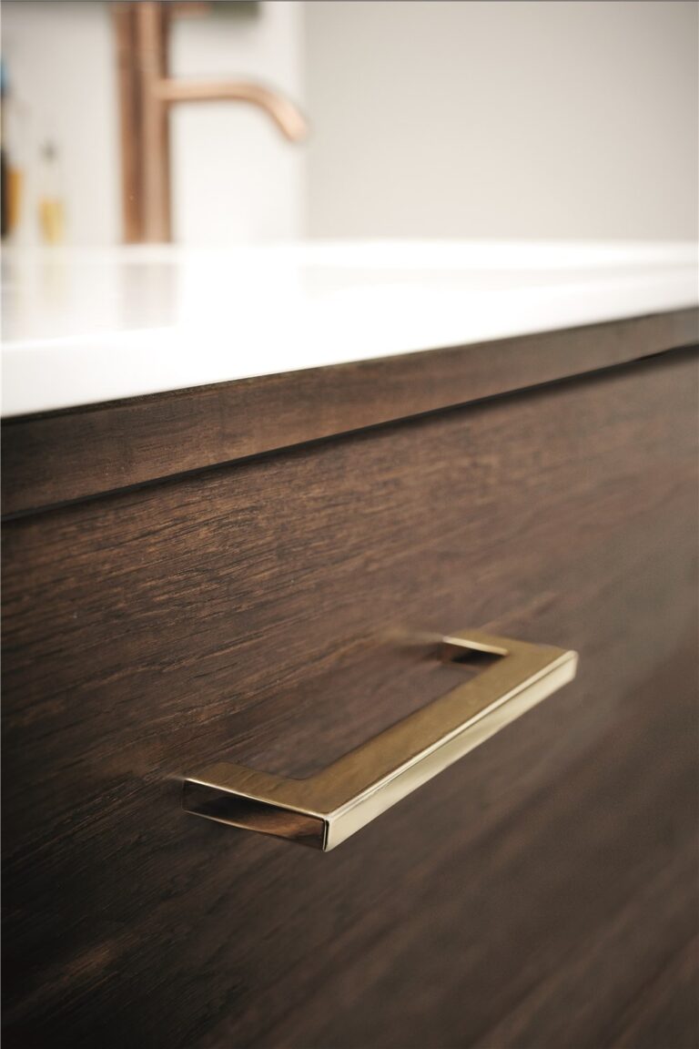 FLAT Polished Brass Finish