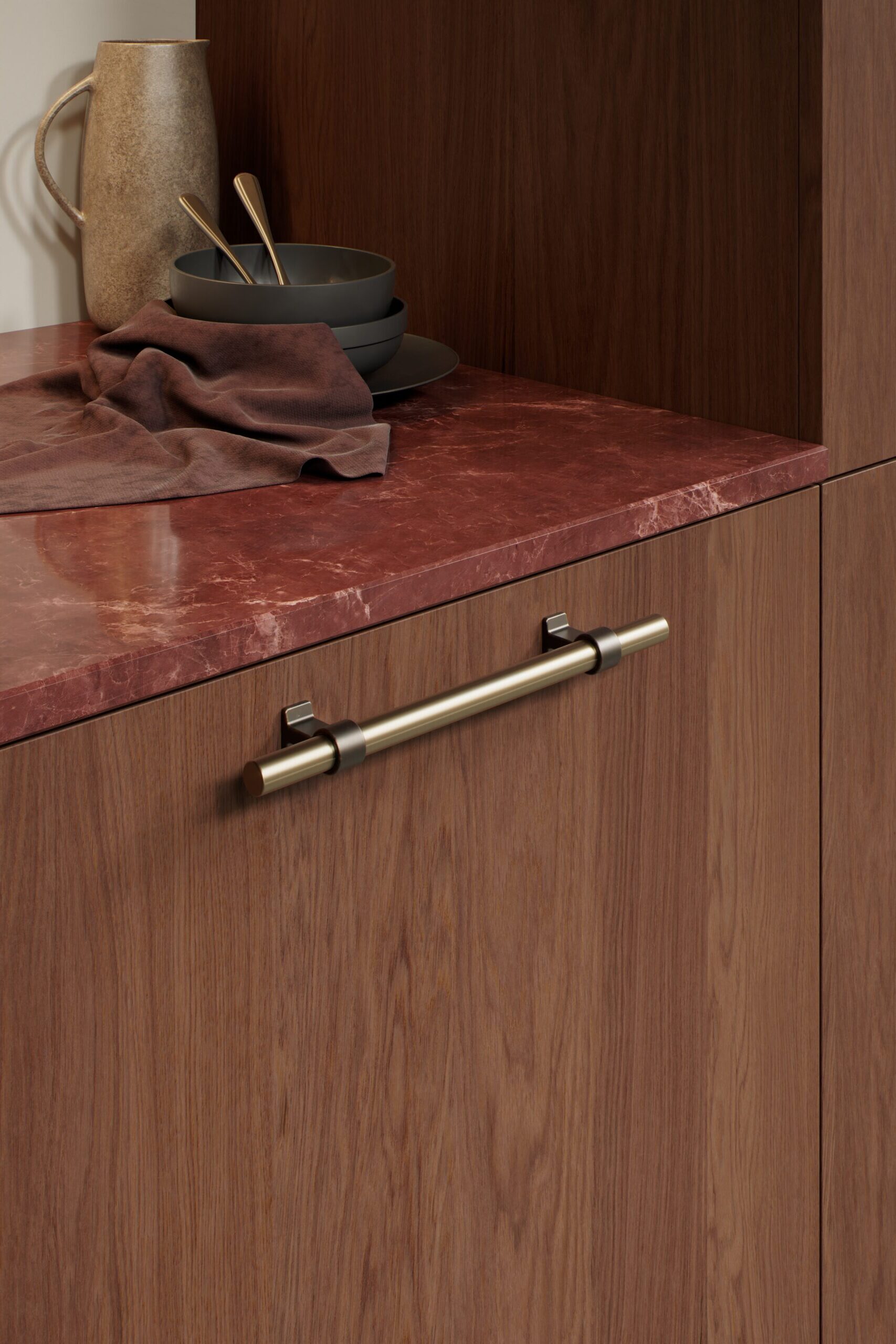 Bond-Antique Brown/Fine Brushed Brass