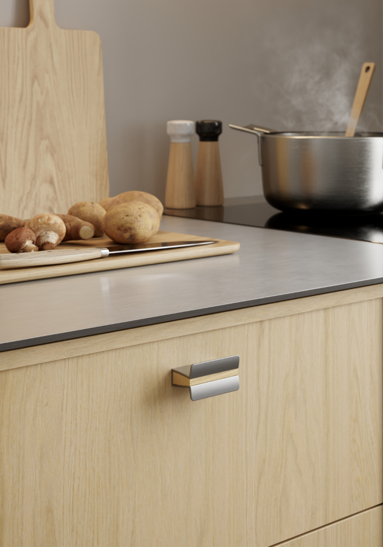 Papillon—Clear lacquered/Inox look